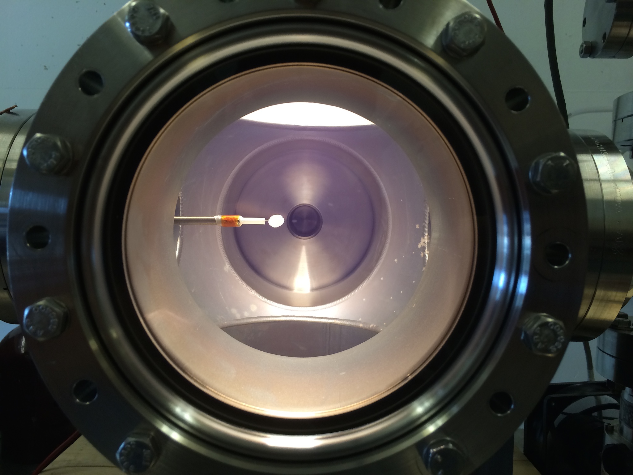 Argon plasma with langmuir probe